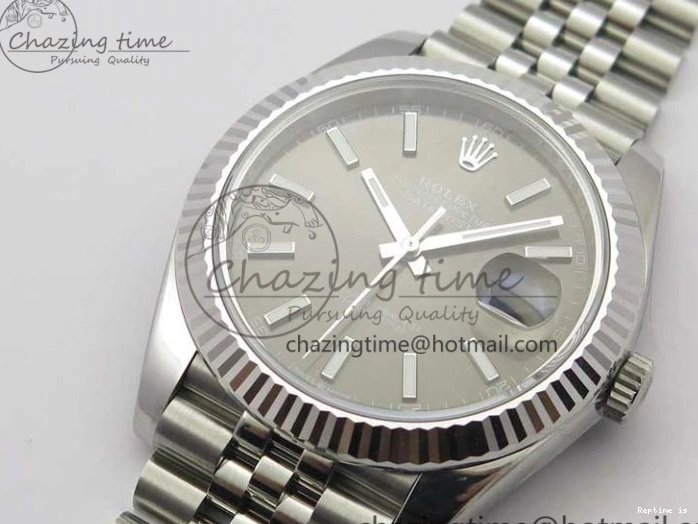 0102 New DateJust 41 126334 ARF 1:1 Best Edition 904L Steel Gray Dial on Jubilee Bracelet A2824 V Durable 3119